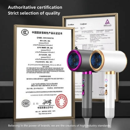 2026 New High-Speed Hair Dryer 2400W High-Power Blue Negative Ion Ultra Quiet Hair Salon Home Hair Dryer US/EU/UK/AU Plug