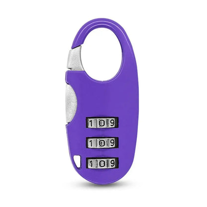 3 Digit Password Lock Dormitory Cabinet Mini Lock Backpack Zipper Luggage Padlock Zinc Alloy Combination Lock Security Tool