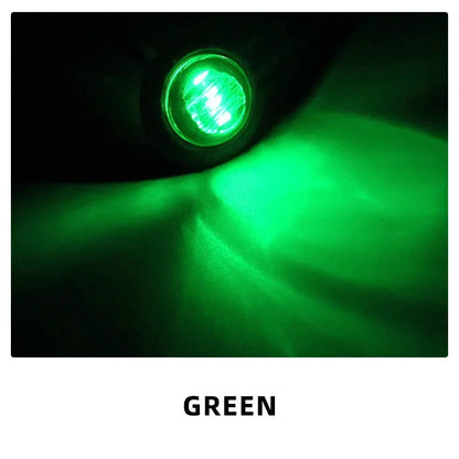 10PCS 24V LED Side Marker Indicator Lights Truck Warning Tail Light Trailer Lorry Car External Clearance Turn Signal Lamp
