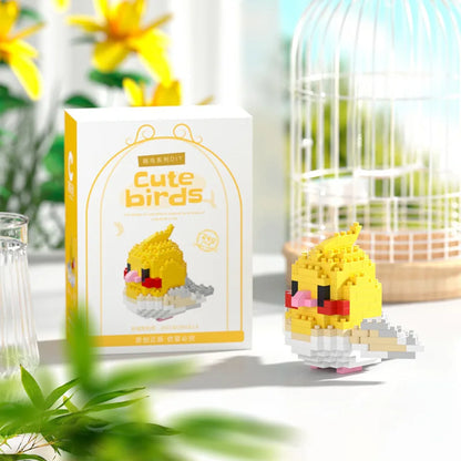 Moe Bird Series Building Block Toys Assembly, Tabletop Ornaments, Children's Educational Toys, Suitable for Boys and Girls, Christmas Gift