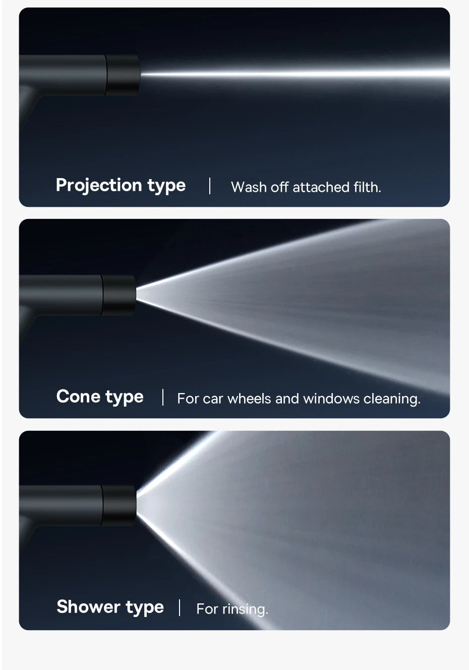 Water Gun, Car Wash Gun, High Pressure Washer Cleaner Supplies, Watering Spray Sprinkler and Nozzle Water Jet, Garden Washer, Baseus