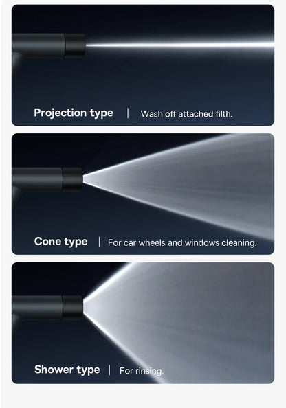 Water Gun, Car Wash Gun, High Pressure Washer Cleaner Supplies, Watering Spray Sprinkler and Nozzle Water Jet, Garden Washer, Baseus