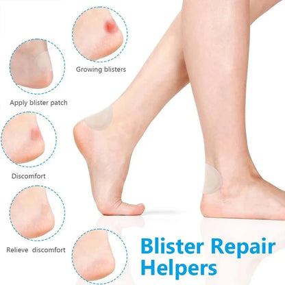 10-100pcs Gel Heel Protection Foot Patches Adhesive Blister Pads Hydrocolloid Heel Liner Shoes Stickers Pain Plaster Foot Care