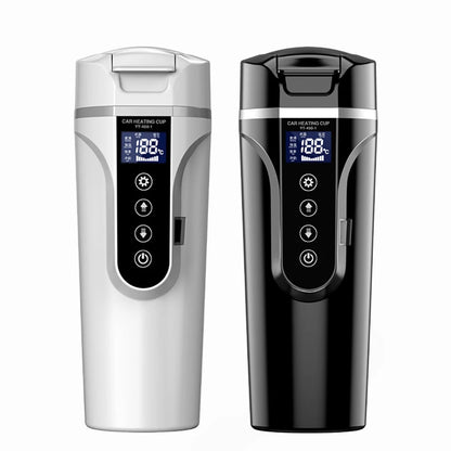 12V24V 500ML Electric Heating Car Water Cup Coffee Milk Dry Boil Protection Travel Kettle Stainless Steel Car Winter Accessories