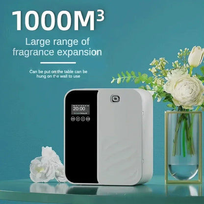 Distribuidor de olores eléctrico de 1000m³ Difusor de fragancias montado en la pared Bluetooth Difusor de aroma profesional Olor eléctrico para el hogar