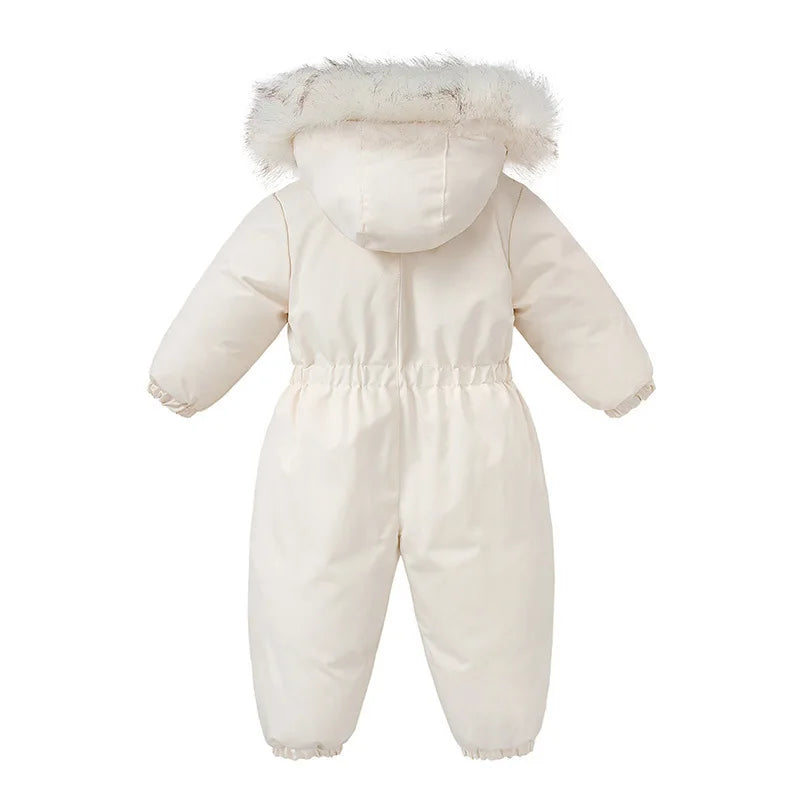-30 Winter Ski Suit Plus Velvet Baby Jumpsuit Boy Overalls Warm Kids toddler girl Clothes Children Clothing coat infant overcoat