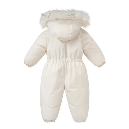 -30 Winter Ski Suit Plus Velvet Baby Jumpsuit Boy Overalls Warm Kids toddler girl Clothes Children Clothing coat infant overcoat