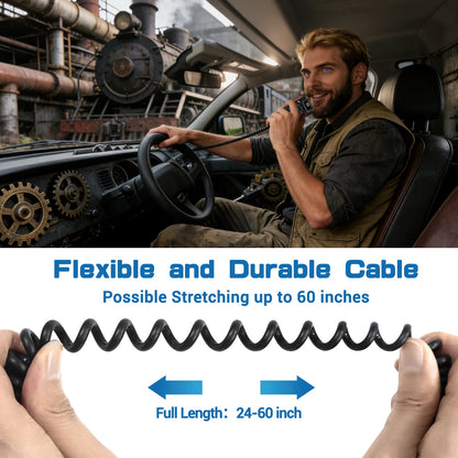 Baofeng AR-152 Tactical Remote Speaker Mic K Plug 2 Pin Volume Adjustable For AR-152 UV-5R UV-25 PRO Walkie Talkie Two Way Radio