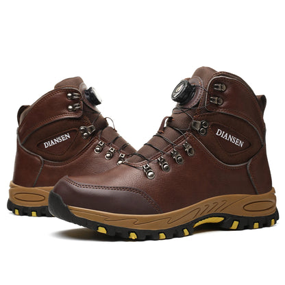 Rotating Button Safety Shoes, Men Work Sneakers, Indestructible Shoes, Puncture-Proof Protective Shoes, Work Boots, Tactical Boots