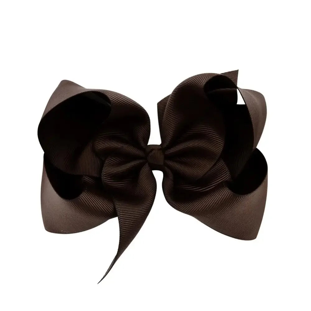 1PC Grosgrain Ribbon Solid Color Hair Bows Clip Girls Hair Clips Hairpins Barrettes Kids Baby Hair Accessories Wholesale