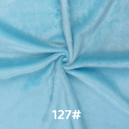 5mm Pile Length Soft Minky Fabric Sewing For Cotton Doll Hair Thicken Encryption Fabric Plush Single Sided Stuffed Animals Toys