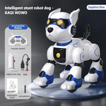 Funny RC Robot Electronic Dog Stunt Dog Voice Command Programmable Touch-sense Music Song Robot Dog for Boy Girls Children Toys