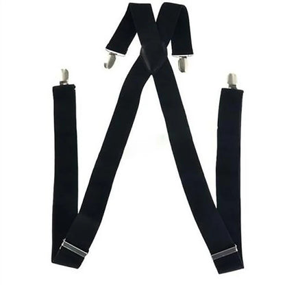 35/25/20mm Wide Men's Suspenders High Elastic Adjustable 4 Strong Clips Heavy Duty X-Back Trousers Braces