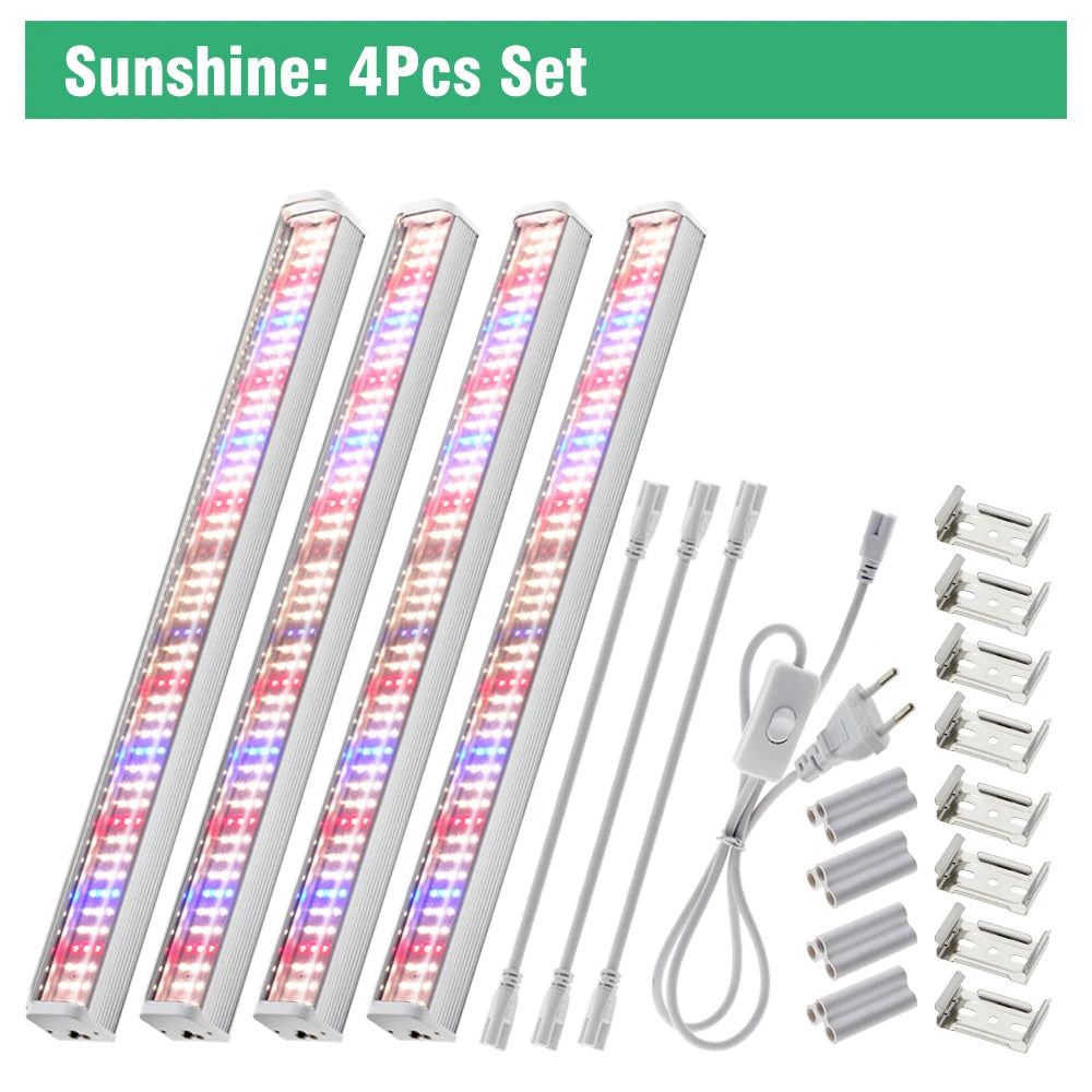 Luz de crecimiento LED de espectro completo para plantas de invernadero 4000K AC100V-265V IP65 resistente al agua para vegetales y flores de interior y exterior