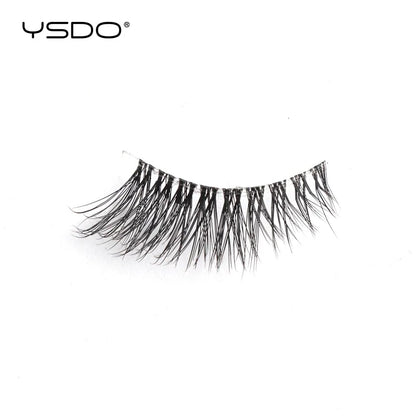 YSDO 5/10 Pairs Half Lashes Cat Eyelashes Soft Natural Clear Band False Lashes Natural Wispy Faux 3d Mink Eyelashes Makeup Tools