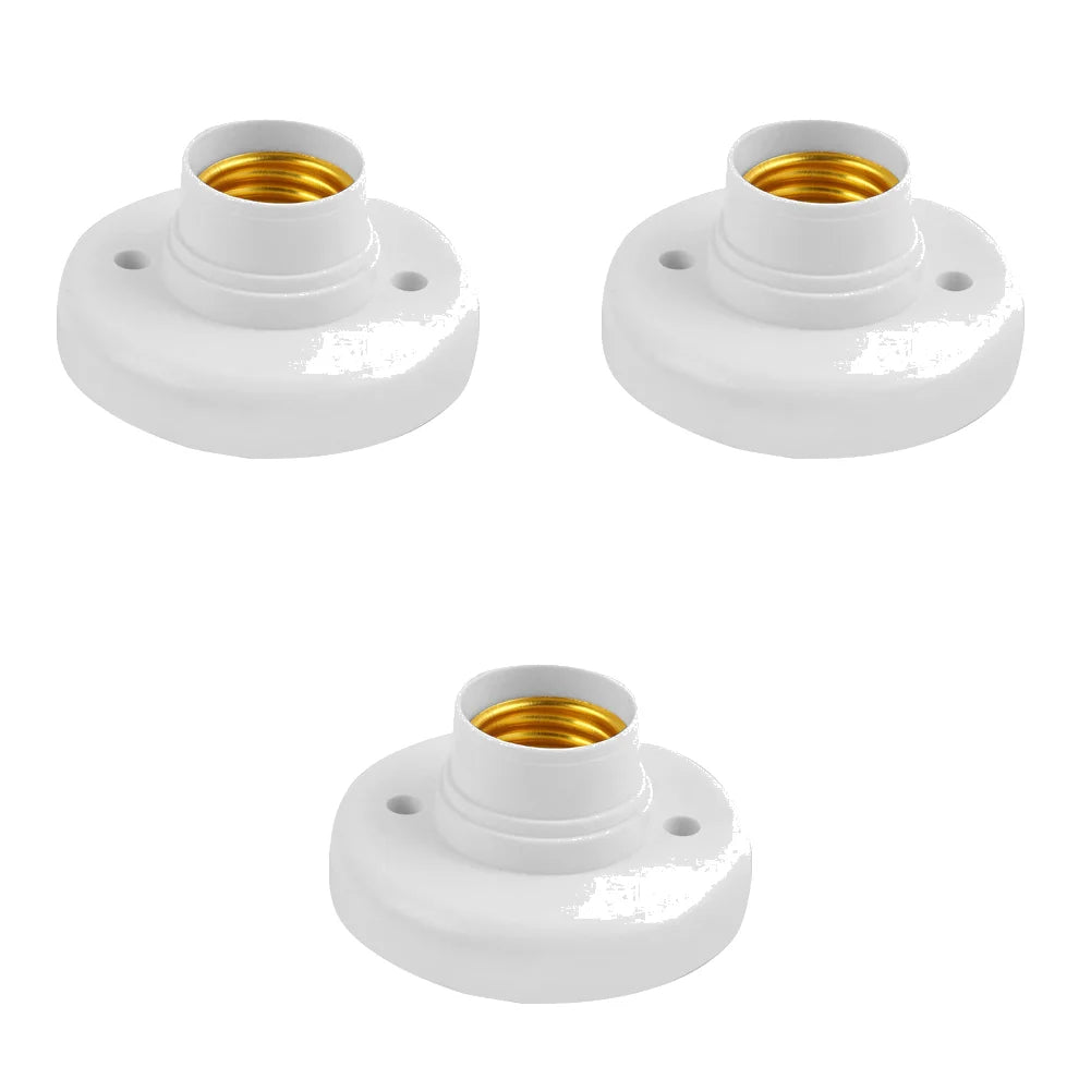 220V E27 Screw Cap Socket Ceiling Light Fixing Base Adapter Light Bulb Holder Energy Save Desk Lamp Holder Lighting Accessories
