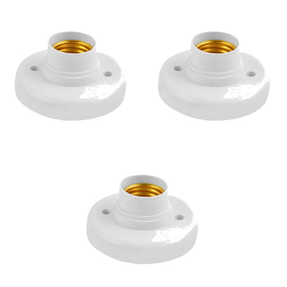 220V E27 Screw Cap Socket Ceiling Light Fixing Base Adapter Light Bulb Holder Energy Save Desk Lamp Holder Lighting Accessories