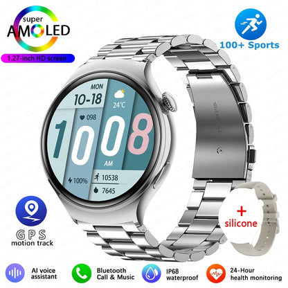 New GPS NFC Bluetooth Call Smartwatch, Women Watch, 4 mini Sports Track, Heart Rate Oximetry Monitoring Health Smartwatch For Woman