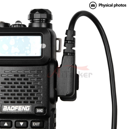 Baofeng UV5R Walkie Talkie Earpiece Quansheng UV-K5 Headset Headphone Earphone For Kenwood UV-5R UV82 UV-17 Radio Switch