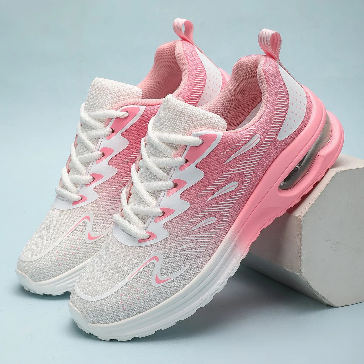 Sneaker Women's Walking Shoes Women's Fashion Air Cushion Mesh Breathable Tennis Sport Shoes