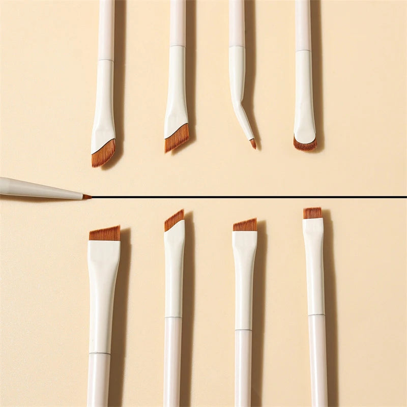 1/3/7/9pcs White Upgrade Blade Eyeliner Brush Eye Makeup Brushes Set Ultra Thin Fine Angle Flat Eyebrow Precise Detail Brush