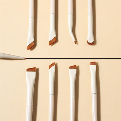 1/3/7/9pcs White Upgrade Blade Eyeliner Brush Eye Makeup Brushes Set Ultra Thin Fine Angle Flat Eyebrow Precise Detail Brush