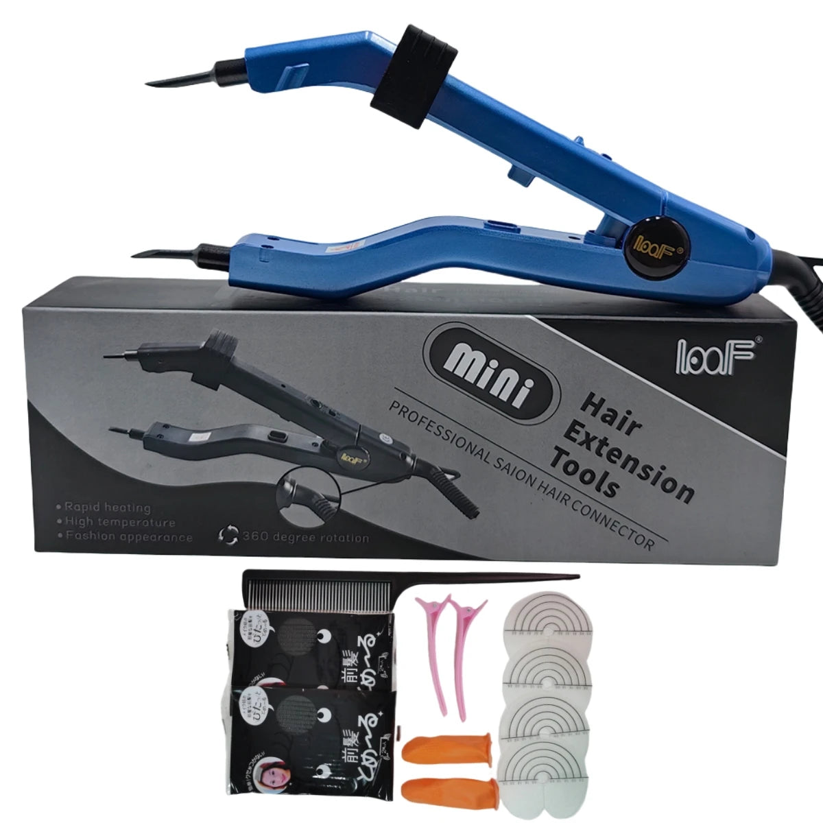 L609 A/B /C Adjustable Extension Tongs 1 Pcs Fusion Iron Hair Connectors Keratin Bonding Keratin Welding Machine Hair Salon Tool
