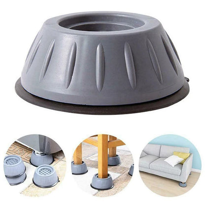 4Pcs Anti Vibration Pads Washing Machine Rubber Feet Legs Mat Anti-vibration Pad Universal Slipstop Silent Leg Base for Furnitur