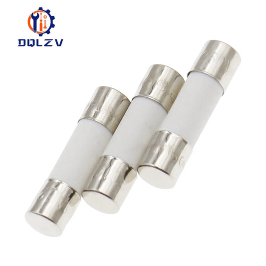 Car Fuse Pipe 5X20MM 6X30MM Fast Blow Ceramic Fuse 250V 0.5A 1A 2A 3A 4A 5A 6A 6.3A 8A 10A 15A 20A 25A 30A AMP Fuse Ceramic Fuse