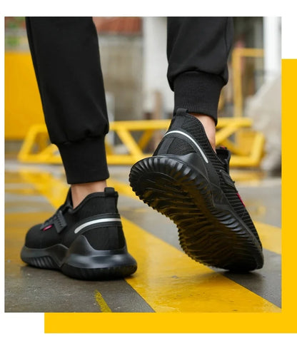 Lightweight Safety Shoes Men Steel Toe Sneakers Puncture Proof Breathable Safety Boots Man Dangerous Construction Work Foorwear