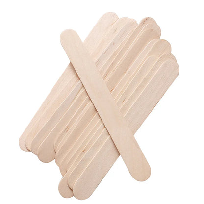 100pcs Disposable Waxing Wooden Tongue Depressor Body Hair Removal Stick Tongue Depressor