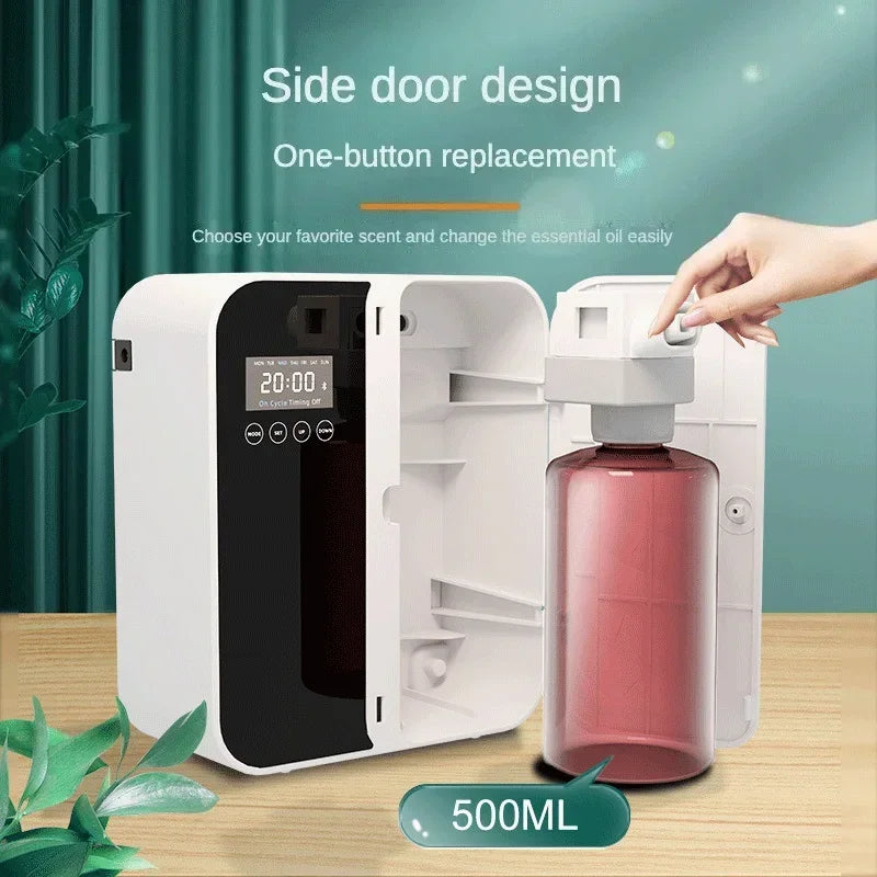 Distribuidor de olores eléctrico de 1000m³ Difusor de fragancias montado en la pared Bluetooth Difusor de aroma profesional Olor eléctrico para el hogar