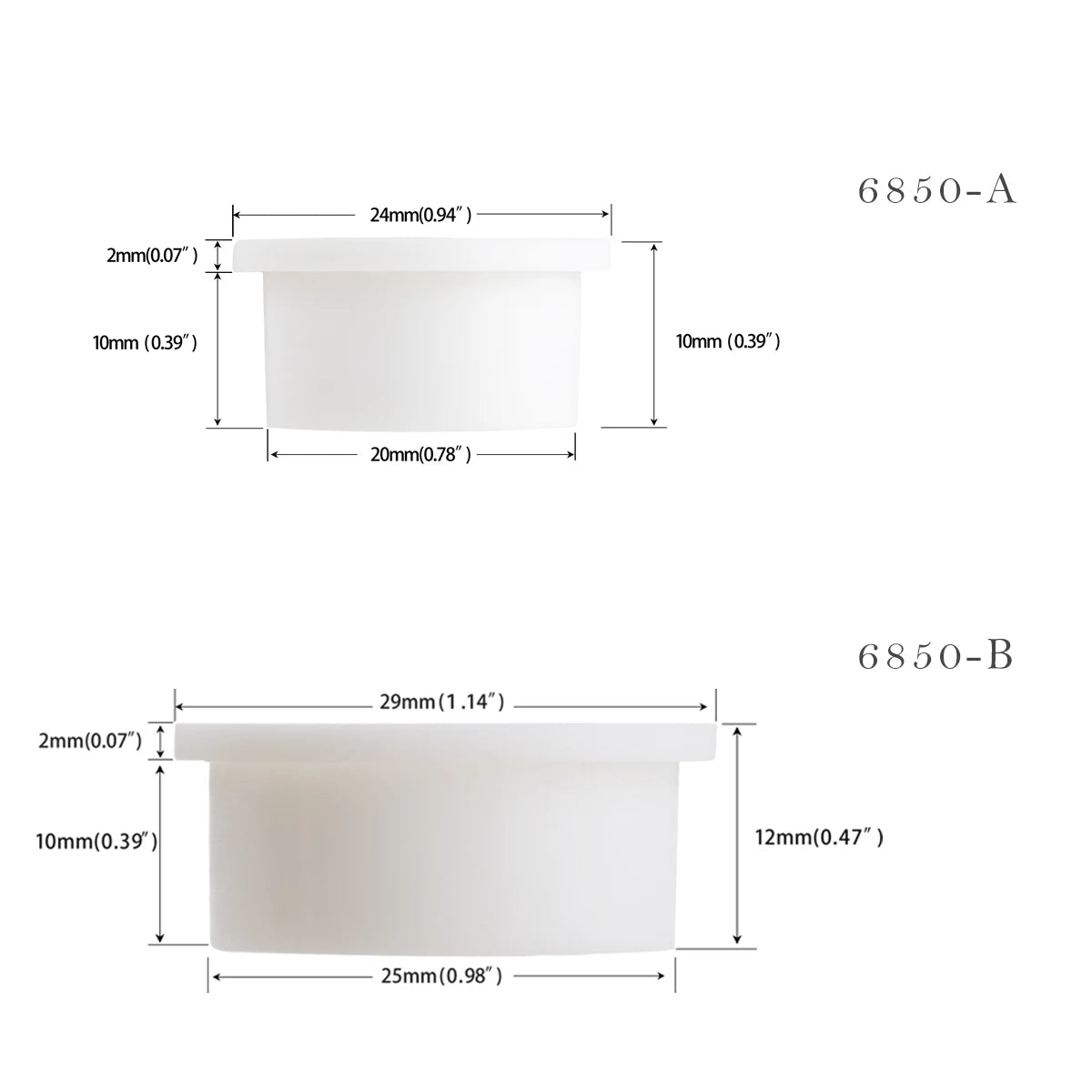 Desk Cord Grommet, Flexible Silicone Cable Hole Cover, Wire Organizer, Cable Pass Through, Round Gasket White