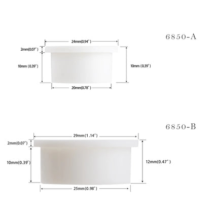 Desk Cord Grommet, Flexible Silicone Cable Hole Cover, Wire Organizer, Cable Pass Through, Round Gasket White