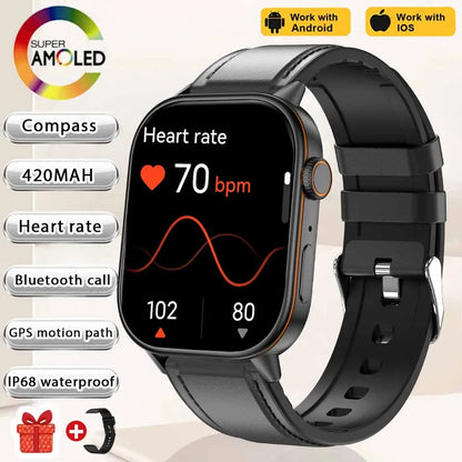 NEW Fashion Built-in 6 Stars GPS Position Smart Watch, Women 2.01'' AMOLED HD Screen IP68 Waterproof Sport  Bracelets For Ladies