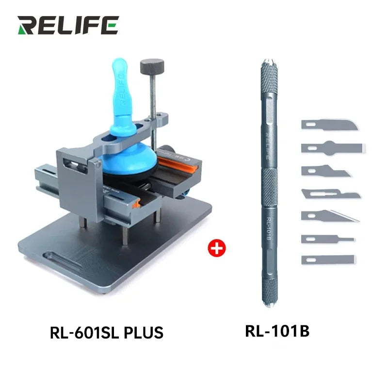 RELIFE RL-601SL Plus 2-in-1 Universal Mobile Phone Heating-Free Screen Removal Separation Removal Mobile Phone Back Cover Clamp