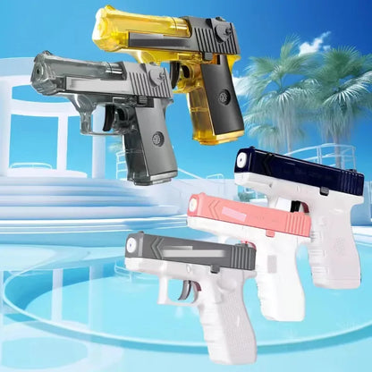 Summer Water Gun, Non-Electric, High-Pressure, Fully Automatic Shooting, Water Beach Toy Gun for Kids, Children, Boys, Girls