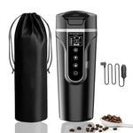 12V24V 500ML Electric Heating Car Water Cup Coffee Milk Dry Boil Protection Travel Kettle Stainless Steel Car Winter Accessories