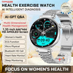1.32''AMOLED Screen Women Smartwatch Call ECG Sport Watch Blood Pressure Micro Physical Examination DIY Dial Smart Watches Woman