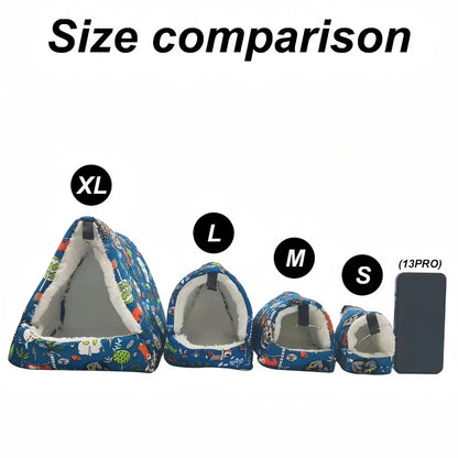 Cozy Plush Small Pet Hammock Four Seasons Parrot Hanging Bird Bed High Quality Material for Small Pets Hamster Parrot Guinea Pig