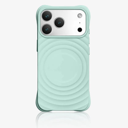 Shockproof Water Ripple Magnet Case For iPhone 17 Air 16 15 14 13 Pro Max Plus For Magsafe Candy Silicon Protective Velvet Funda