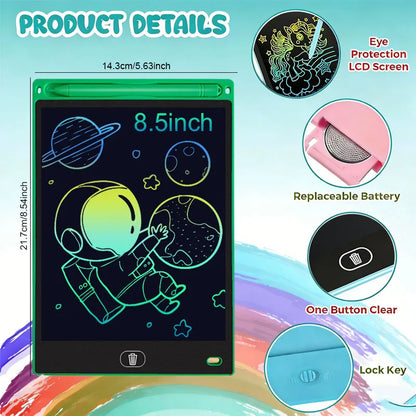 8.5inch LCD Writing Tablet Handwriting Pads Digital Drawing Tablet Portable Electronic Board Doodle Blackboard Educational Toys