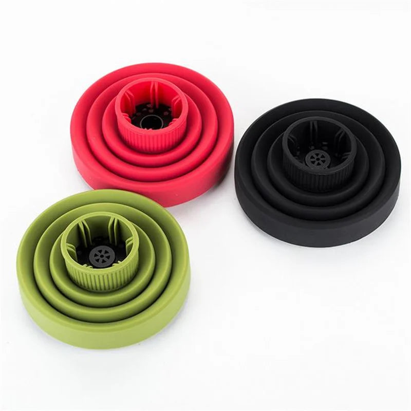 New 1PC Foldable Silicone Hairdryer Diffuser Cover Temperature Resistant Silica Hairdressing Curly Styling Hair Care Salon Tool