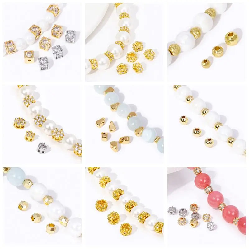 1/3/5Pcs/lot, 18K Gold Plated Round Extension Chain For Jewelry Making, Brass Extended Tail Chain, DIY Necklace Accessories
