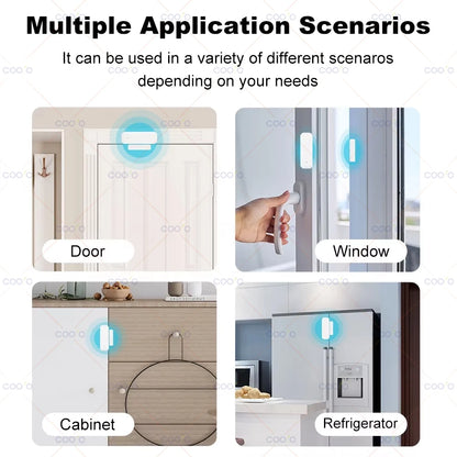 Tuya Zigbee Door Sensor Window Contact Sensor Open Closed Detector Smart Home Alarm Security Protection works with Smart Life