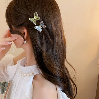 Mini Butterfly Hair Claws for Women Ladies Small Ponytail Braid Hair Claw Clips Girl Fashion Shark Clip Hair Accessories Sets