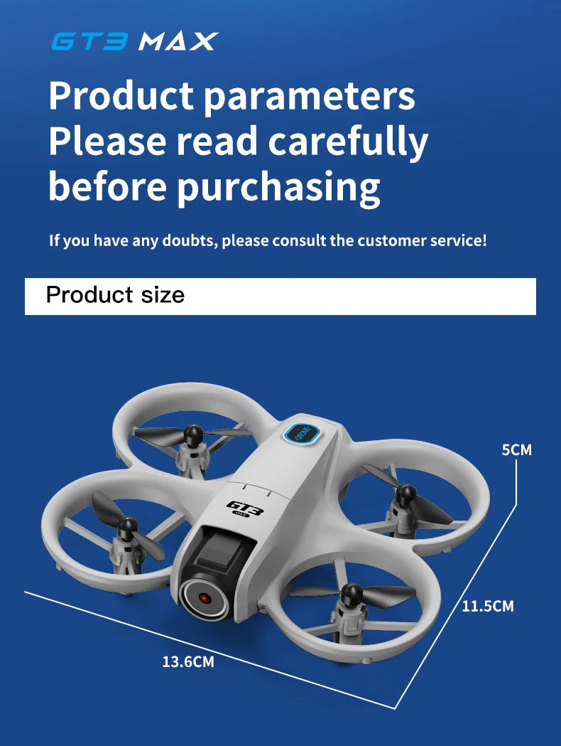 Xiaomi GT3 MAX GPS Drone 8K Aerial HD Photography Optical Flow Positioning Obstacle Avoidance Brushless Power 5G WIFI Drone