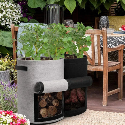 3Styles Felt, plant grow bags, nonwoven fabric garden potato pot, greenhouse vegetable growing bags, moisturizing vertical tools