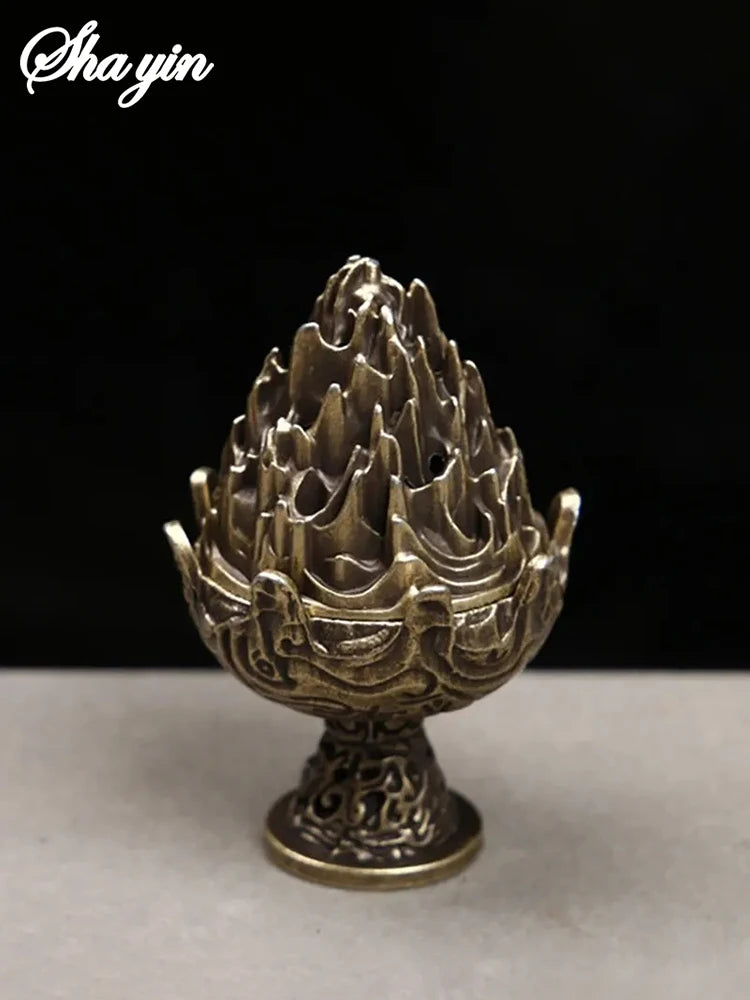 Boshan Incense Burner, Tabletop Ornament, Home Office Decor Collectible, Creative Portable Small Home Burner
