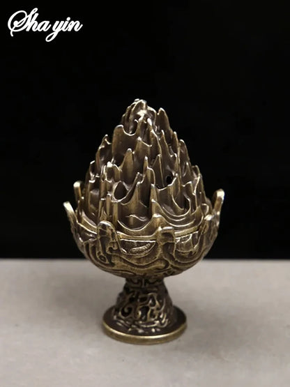 Boshan Incense Burner, Tabletop Ornament, Home Office Decor Collectible, Creative Portable Small Home Burner